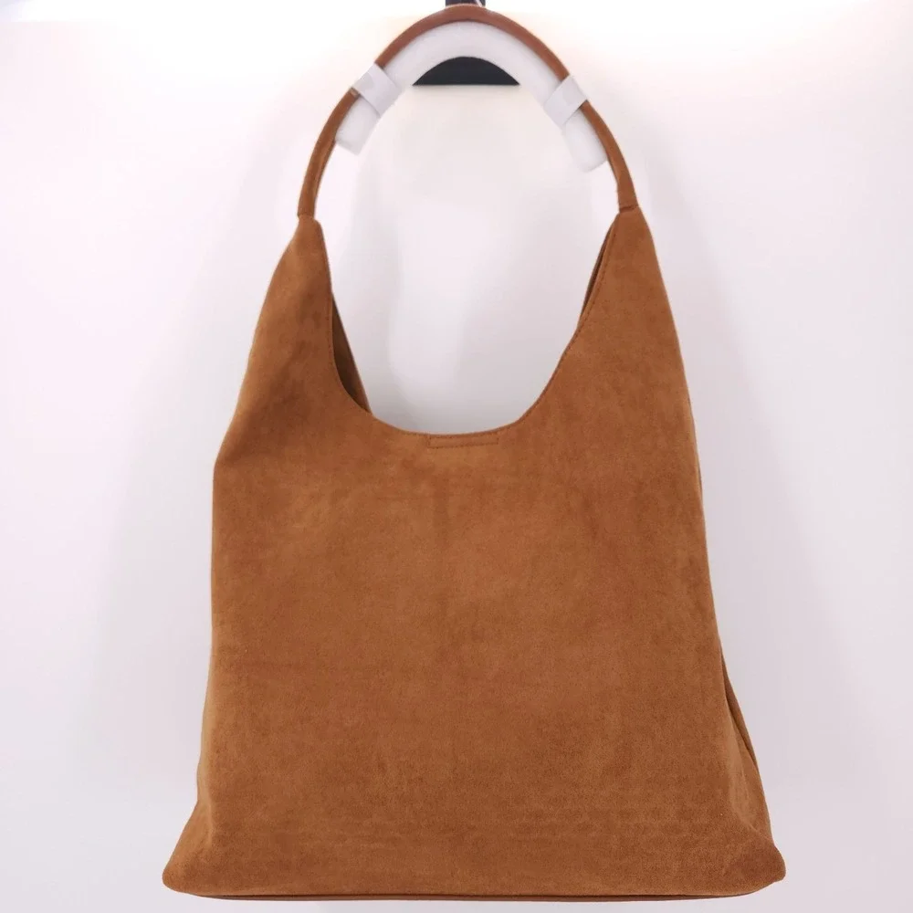 Like Dreams Cielo Oversized Hobo Tote Bag Brown‎ Shoulder Magnetic Snap